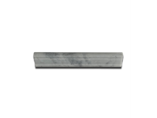 BIANCO CARRARA MARBLE LINER HONED CROWN MOLDING 2"x12"