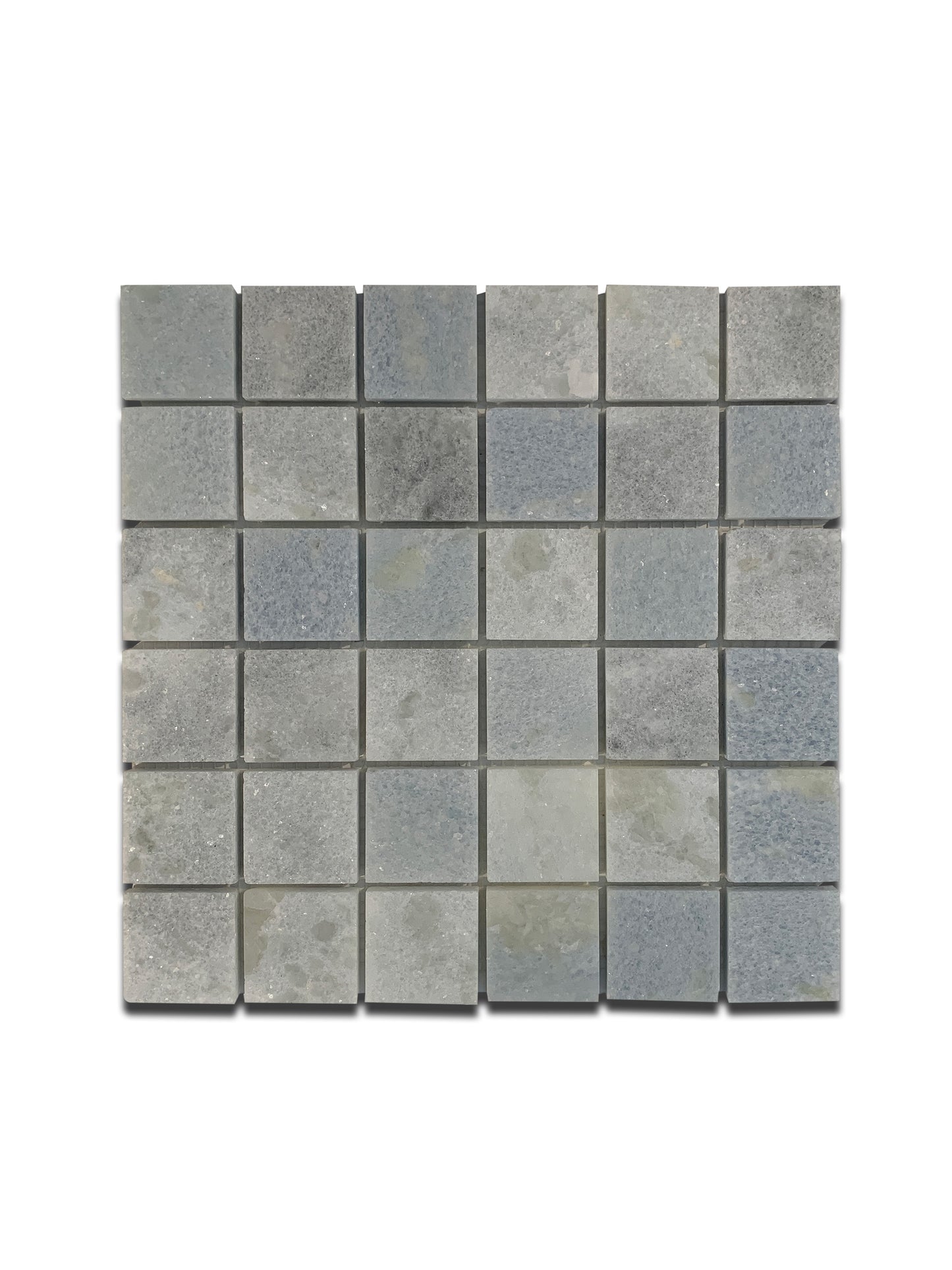 BLUE CELESTE MARBLE MOSAIC POLISHED SQUARE 12"x12"