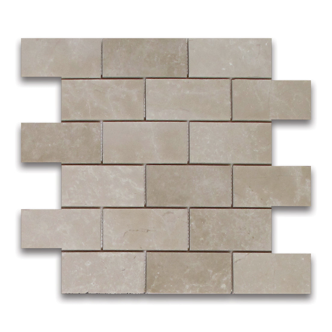 BOTTOCINO MARBLE MOSAIC POLISHED BRICK 12"x12"