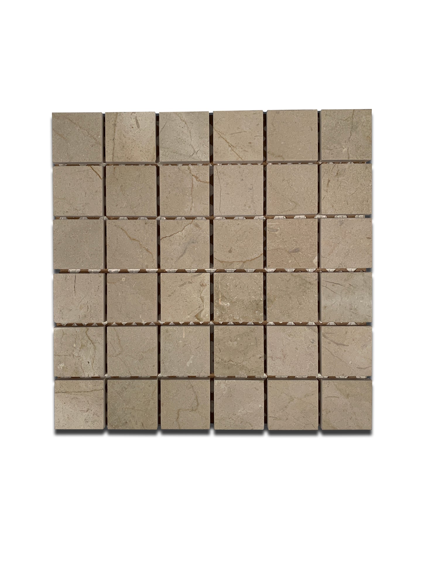 CREMA MARFIL MARBLE MOSAIC HONED SQUARE 12"x12"