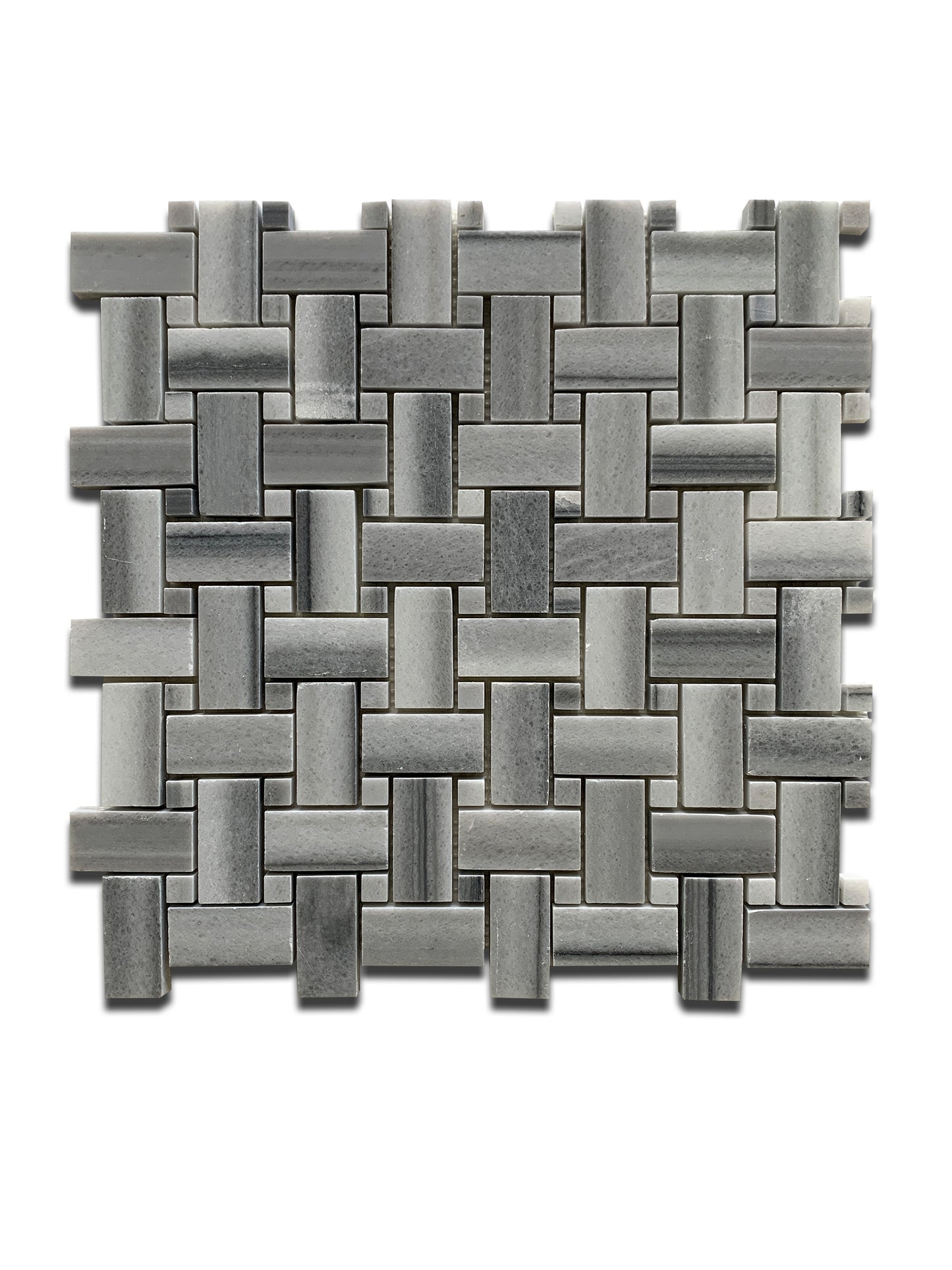 EQUATOR MARBLE MOSAIC POLISHED BASKET WEAVE 12"x12"