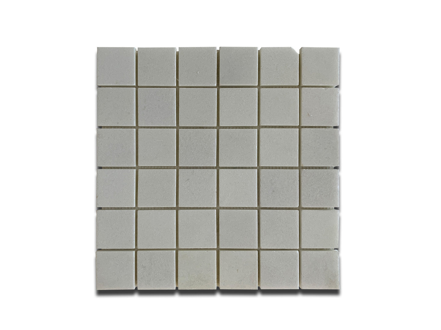 THASSOS MARBLE MOSAIC POLISHED SQUARE 12"x12"