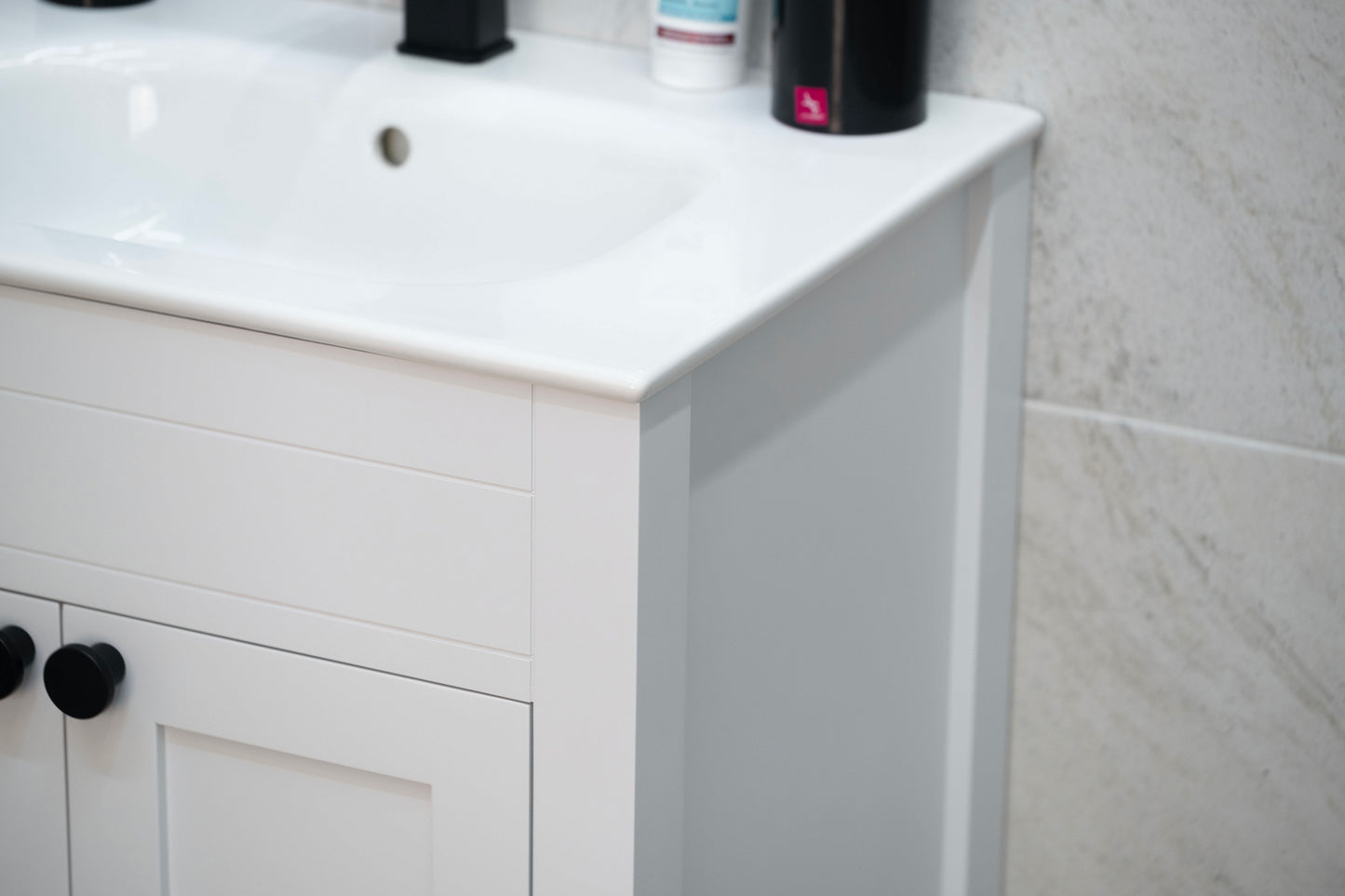 ELARA 24" WHITE VANITY WITH PORCELAIN TOP AND SINK