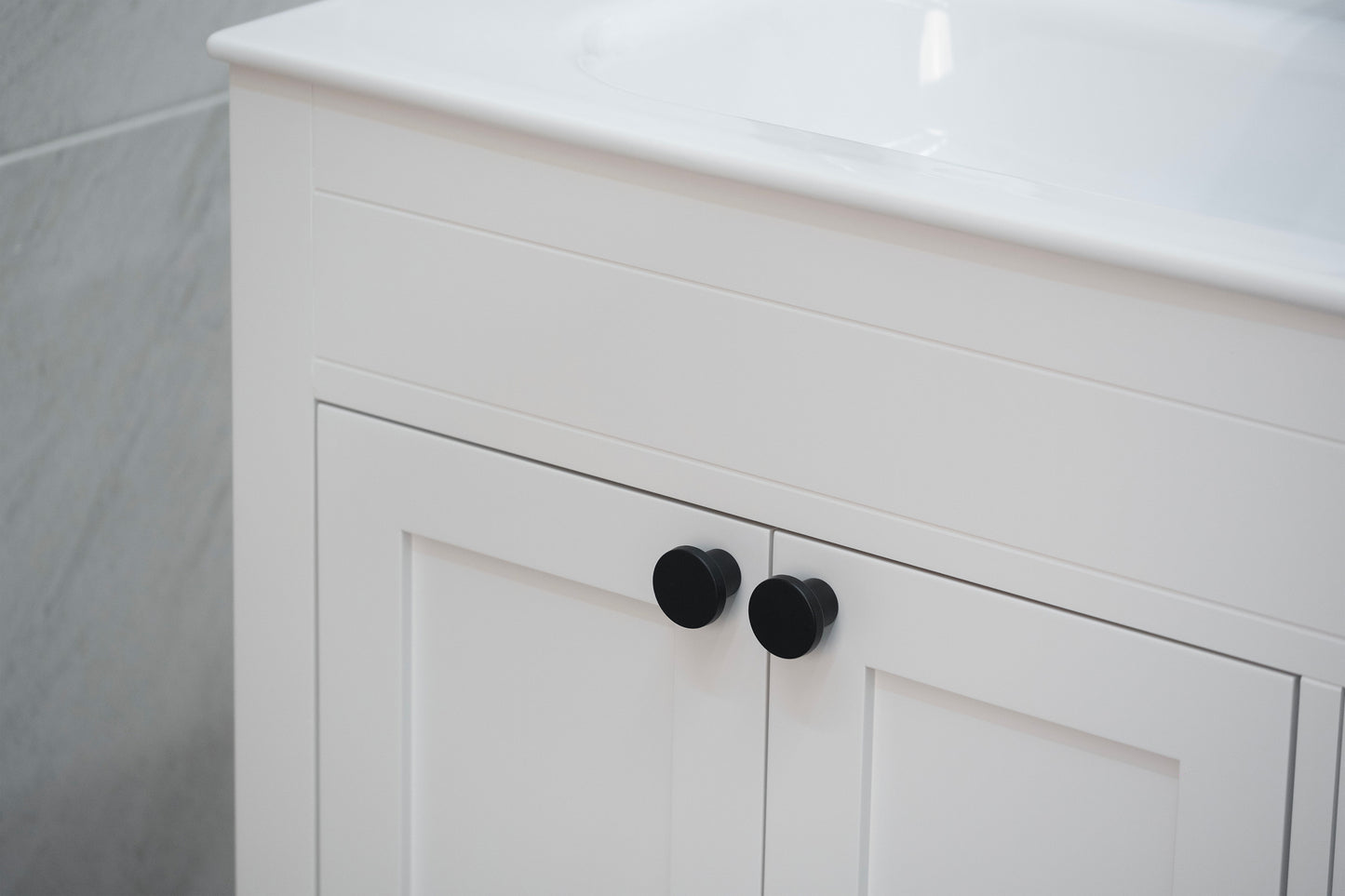 ELARA 36" WHITE VANITY WITH PORCELAIN TOP AND SINK