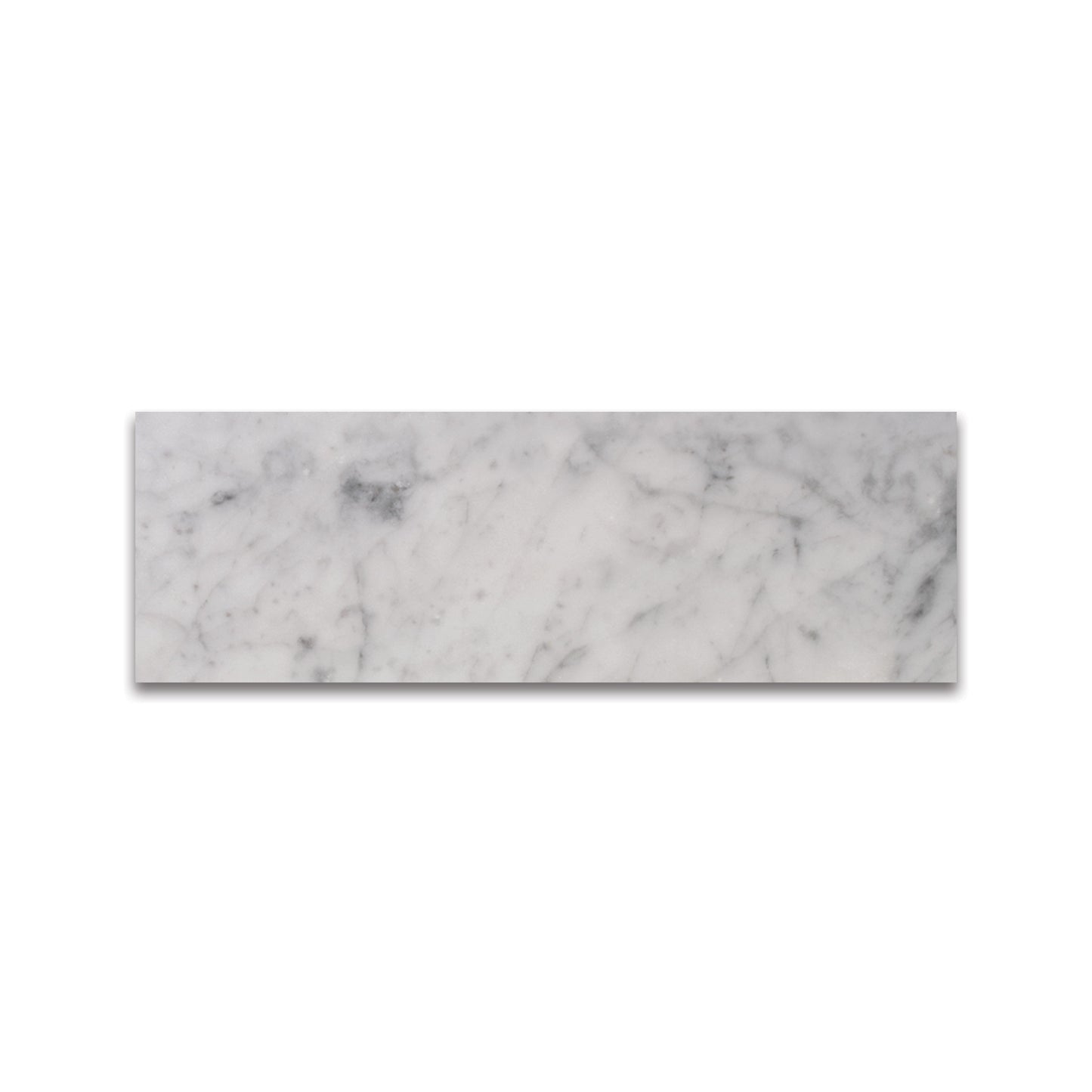 BIANCO CARRARA MARBLE TILE HONED 4"x12"