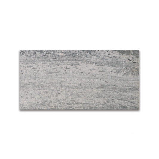 BLUE WOOD MARBLE TILE HONED 6"x12"