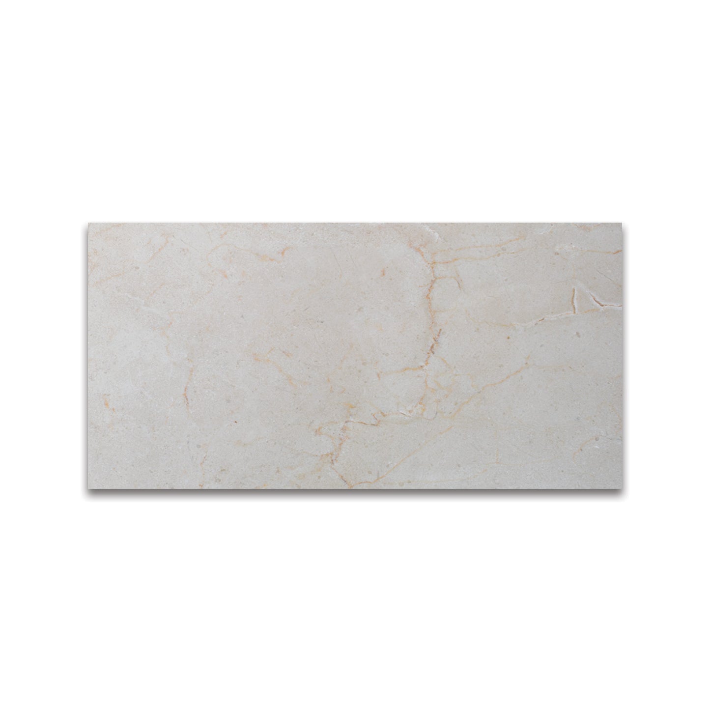 CREMA MARFIL MARBLE TILE HONED 6"x12"