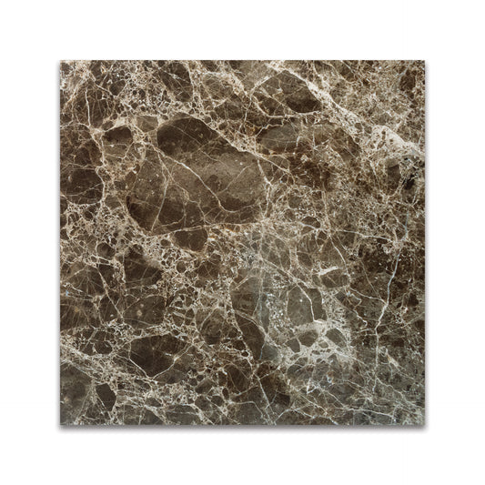 DARK EMPERADOR MARBLE TILE POLISHED 12"x12"