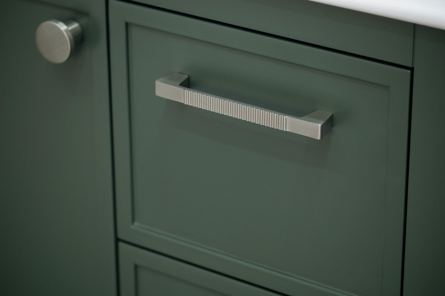 HAZEL 30" PINE GREEN VANITY WITH PORCELAIN TOP AND SINK