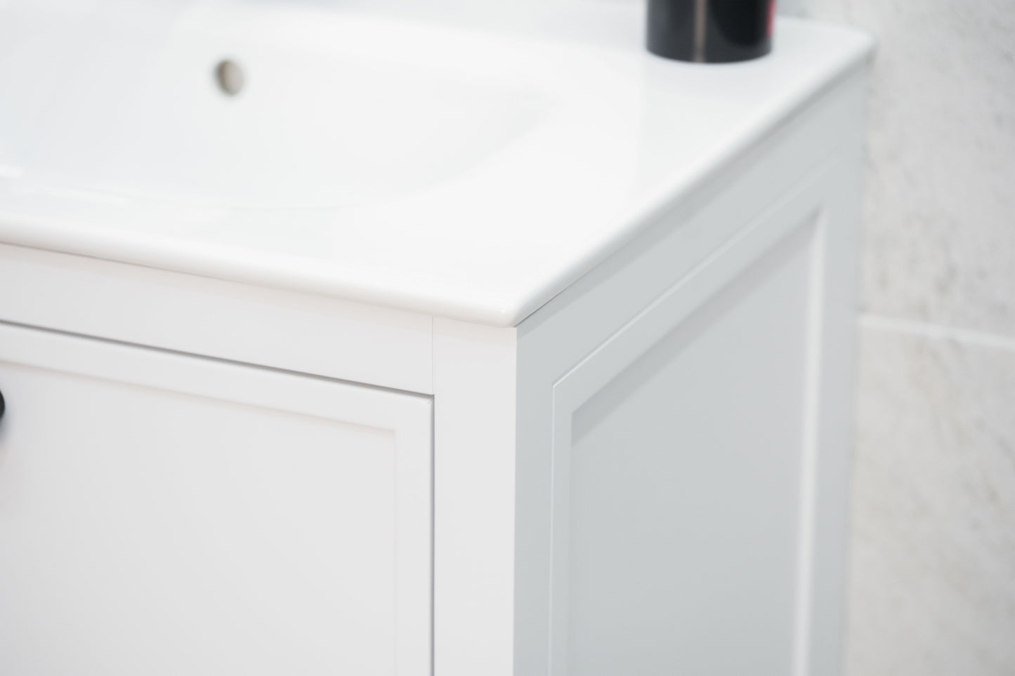 HAZEL 24" WHITE VANITY WITH PORCELAIN TOP AND SINK