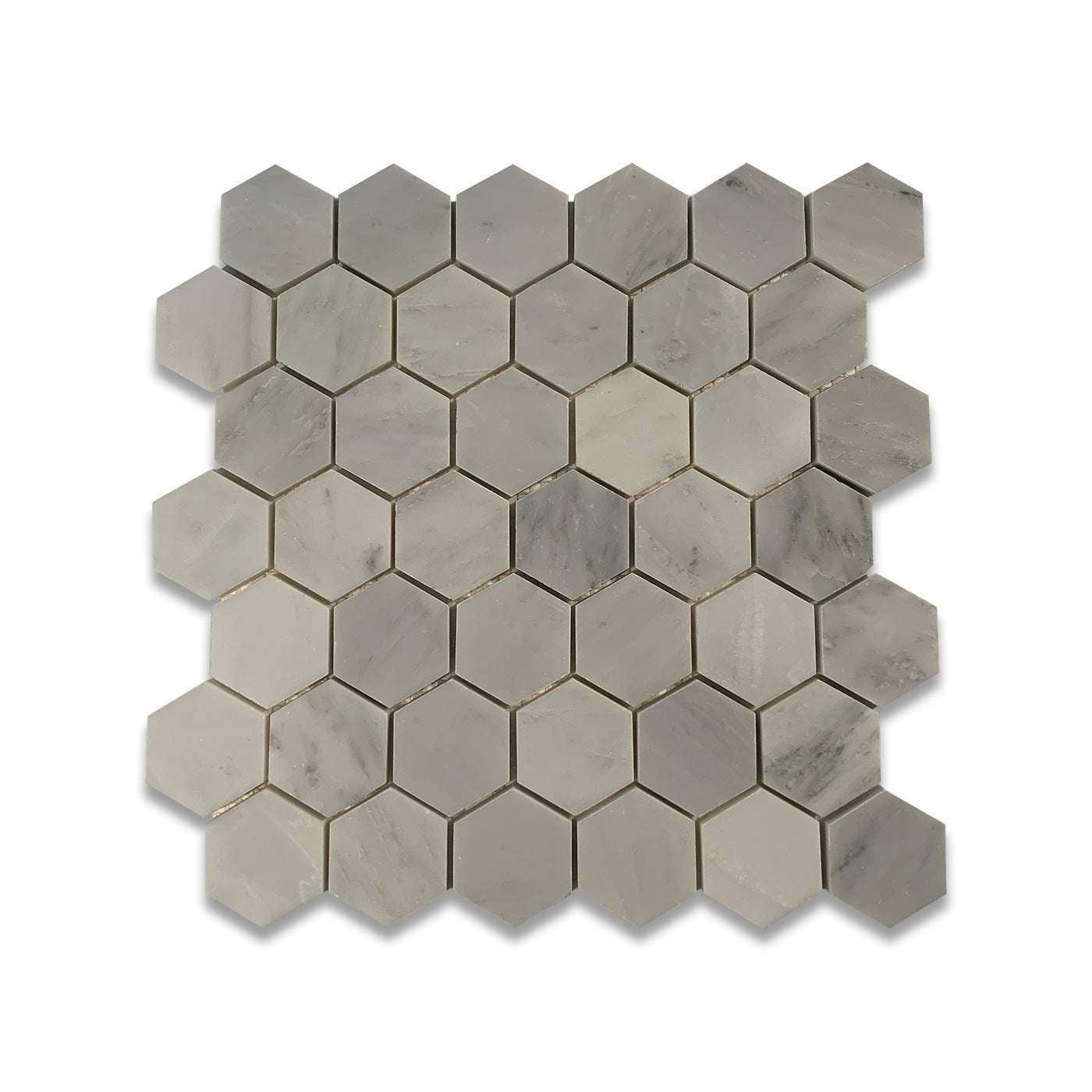 Arabescato Mosaic Hexagon 12"x10.5"