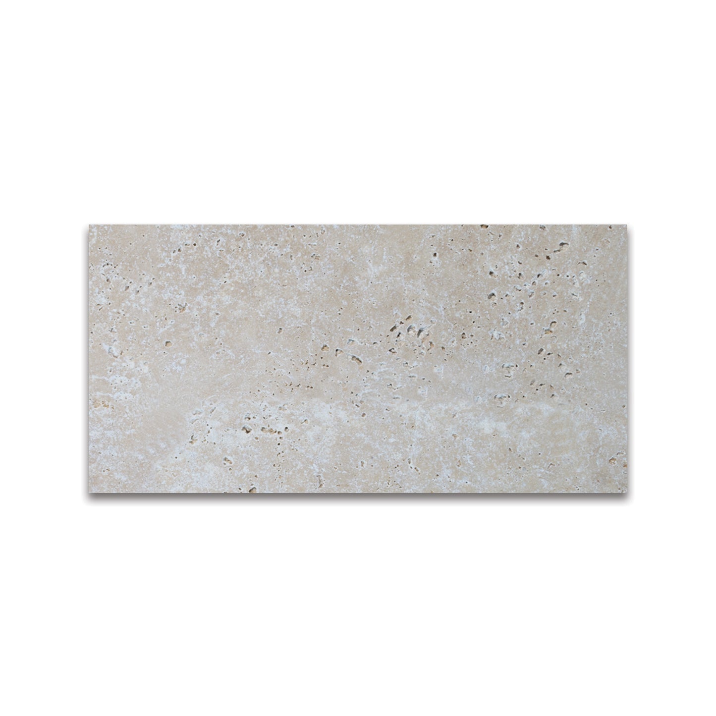 LIGHT TRAVERTINE TILE TUMBLED 6"x12"