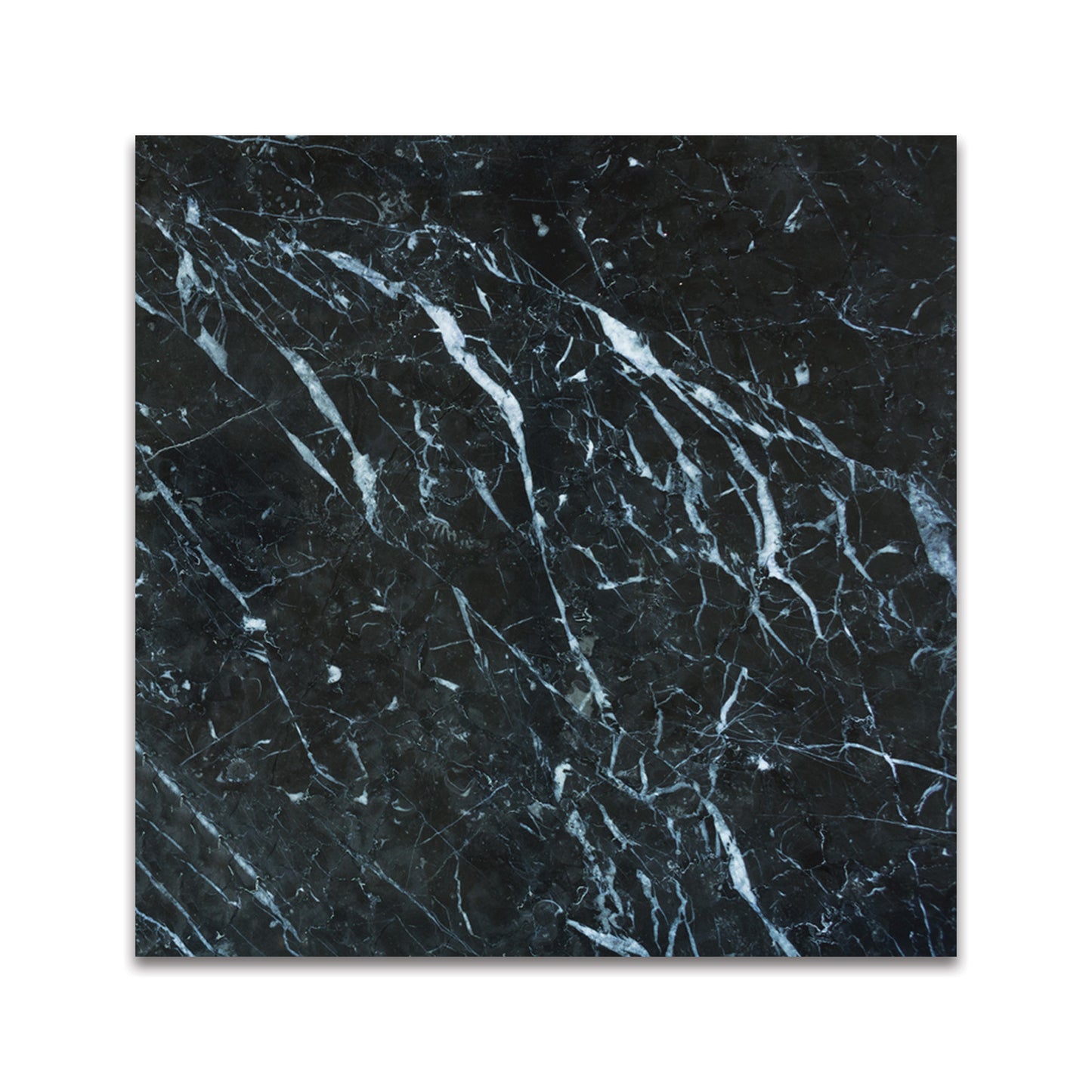 NERO MARQUINA MARBLE MOSAIC POLISHED SQUARE 12"x12"