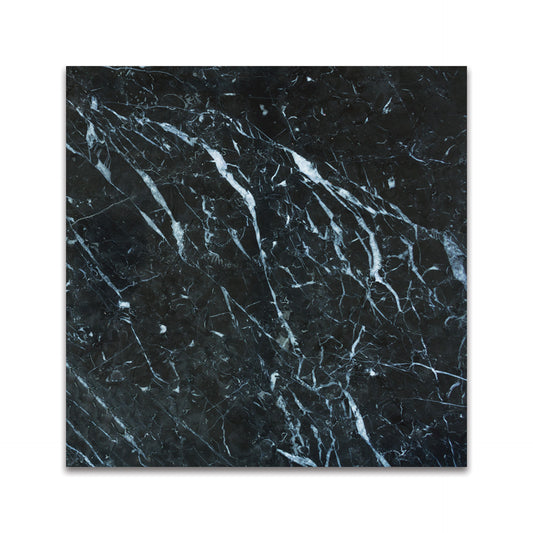 NERO MARQUINA MARBLE TILE POLISHED 18"x18"